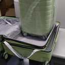 Lightweight Luggage with Spinner Wheels & YKK Zipper, 3-Piece Travel Suitcase ABS+PC Hardshell Luggage Set with TSA Lock, Light Avocado Green (20+24+28 inch)