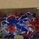 4th of July Decorations Star Lights USB Charge, 45FT Red White Blue Lights with 90Led Big Stars, 8 Modes Patriotic Lights Timer Remote for Indoor Outdoor Garden Independence Day Memorial Day Decor