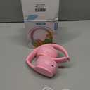 MIDOLA Kids Headphones Bluetooth 5.4 Wireless 68H Play Time Volume Limit 85/94dB Over-Ear Foldable Headset,Type-C Fast Charging,with Wired Aux Mic for Toddler Child Pad Tablet Pink