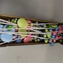 24 Pack Christmas Glitter Berries Stems, 8.5 Inch Artificial Christmas Picks, Berry Branches for Christmas Tree Ornaments, DIY Wreath, Crafts, Holiday and Party Decor (Colorful A)