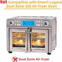 Air Fryer Accessories for Emeril Lagasse 26 Qt Extra Large & Everyday 360, Emeril Lagasse Air Fryer Basket and Pans for Oven with 100Pcs Disposable Parchment Paper, 4Pcs Reusable Teflon Mat