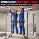 Cabinet Jacks for Installing Cabinets, Heavy Duty Third Hand Tools Adjustable Support Pole from 49.2 in to 114.2 in, 4 PCS
