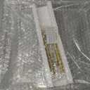 12"x12" Clear Acrylic Serving Tray with Golden Handles, Sturdy Huge Capacity Acrylic Trays for Coffee, Juice, Kitchen and Desk Organizer, Storage Tray (12"x12")