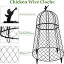 6 Pack Plant Protectors from Animals, Garden Cloches for Plants, Rustproof Chicken Wire Cloche Plant Cages to Keep Animals Out, Sturdy Metal Garden Cages for Outdoor Plants 13" D x 20" H