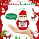 Funny Crochet Santa Claus Christmas Gift,Xmas White Elephant Gifts Stocking Stuffers for Adult Kids Daughter Son Best Friend Teens Girls Boys,Handmade Christmas Decorations for Tiered Tray Office Desk