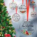 Barydat 36 Pcs Christmas Employee Appreciation Gifts Bulk Clear Acrylic Christmas Tree Hanging Ornaments Thank You Team Gift with Ropes for Xmas Tree Decor Inspirational Coworkers Staff Volunteer