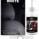 White Leather Repair Kit for Couches, Vinyl Repair for Furniture, Car Seats, Sofa, Jackets, Purses, Belts, Shoes, Works on Genuine, Italian, Bonded, PU Leather, No Heat Needed