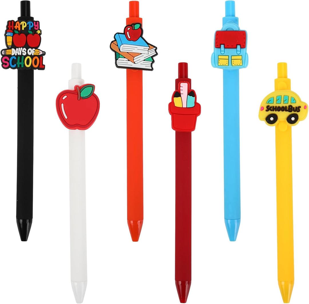 6 x Teacher Supplies Cute Pen Gifts for Daughter Son Grandaughter Grandson for Valentine's Day Study Supplies Teacher Pen Gifts for Appreciation Thank You Classroom Rewards Pens for Schools