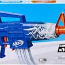Nerf Fortnite Blue Shock Blaster, 10-Dart Clip, 10 Elite Nerf Darts, Includes Bonus Code to Unlock The Beat Wrap in The Game, Motorized Dart Blaster