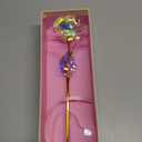 Valentines Day Rose Gifts for Her, Birthday Gifts for Women Mom Galaxy Rose Glass Forever Flowers with Heart-Shaped Base Eternal Crystal Roses Valentine Gifts for Grandma Wife Sister Girlfriend (Colorful)