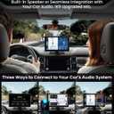 IK9 9" Wireless CarPlay & Android Auto Screen, Portable Car Stereo with 4K Dash Cam & 1080p Rear Camera, CarPlay with Backup Camera, Touch Screen GPS Display, Mirror Link, Apple Car Play Screen