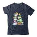 Snowman Christmas Tree T-Shirt for Women Snowman Winter Shirt Men XXL