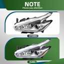 Left Headlight Assembly w/Bulb Not Halogen Compatible with Murano S/SL/SV/Platinum 2015-2018 260609UE5C NI2502233 Driver Side