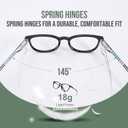 3 Pack Reading Glasses Spring Hinge Stylish Readers Black/Tortoise for Men and Women (Multicolor1)