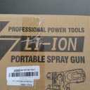 Paint Sprayer, 700W HVLP Spray Gun with Cleaning & Blowing Joints, 4 Nozzles and 3 Patterns, Easy to Clean, for Furniture, Cabinets, Fence, Walls, Door, Garden Chairs etc. VF803 Yellow