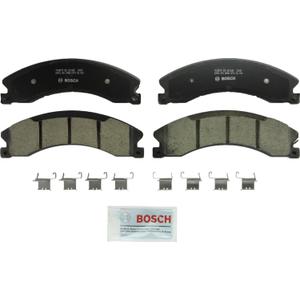 BOSCH BC1565 QuietCast Premium Ceramic Disc Brake Pad Set - Compatible with Select Chevrolet Silverado 2500/3500 HD, Suburban 3500 HD; GMC Sierra 2500/3500 HD; Nissan NV1500, NV2500, NV3500, Titan XD