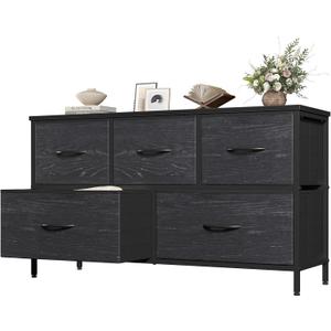 OLIXIS 5 Drawer Dresser for Bedroom, Storage Organizer Unit for Closet, 39.4"D x 11.8"W x 20.9"H