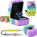 JCHPINE Silicone Cover Case for Bitzee Disney Interactive Digital Pet and Case, Protective Skin Sleeve for Bitzee Disney Virtual Electronic Pets (Rainbow)