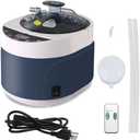 Sauna Steamer, Portable Steam Generator with Remote Control, 4 Liters Stainless Steel Sauna Steamer Pot, Sauna Steam Machine with Timer Display, 1500W Home SPA Fumigation Sauna Steam Machine