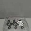 Metal Shower Curtain Hooks, Set of 12, Rust Proof Shower Curtain Hooks Rings, Durable S Shaped Hooks Hangers for Shower Curtains, Kitchen Utensils, Clothes, Towels (Black)