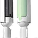 Dog Pet Hair Remover Roller - Reusable Lint Roller Pet Hair Removal Tool for Dog&Cats - Portable Sticky Lint Roller for Clothes, Couch, Bed, Car, Furniture  Travel-Friendly (Green/White)