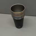 8 Pack Stainless Steel Cups 16oz - Colorful Stackable Metal Drinking Glasses for Camping, Travel, Shatterproof Tumblers