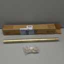 HTZON Gold Shower Curtain Rod 34 to 43Inch:Small Spring Tension Shower Rods for Bathroom Kitchen Doorway,Modern Heavy Duty Adjustable Tension Shower Curtain Rod No Drilling No-Slip Easy Install,Gold