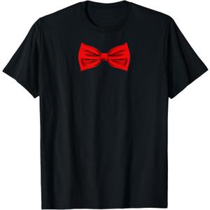 Red Bow Tie Funny Wedding And Special Occasions T-Shirt XL