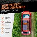 Truck Bed Cargo Net  4 x 6 Foot, Heavy-Duty Elastic Mesh with 12 Black Clips and Storage Bag for Pickup for Cargo Netting, Securing Loads in Trailers, SUVs & Roof Racks