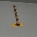 Sumnacon Clothes Rack, 1 Pcs Stainless Steel Clothes Hanger, Wall Mounted Clothes Hanging Organizer, Drying Rack with Swing Arm, Space Saving Hangers for Bathroom Laundry Room Closet, Gold