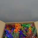 XunYee 100 Pcs Aquarium Plants Artificial Fish Tank Decorations 1.57 to 11.81 Inches Plastic Fish Tank Plants for Household and Office Simulation (Colorful)