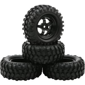 4x 1:10 RC Off-Road Car Wheel Tires 5 Spokes Wheel Rim 12 mm Hex RC Parts