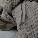 Bedsure 100% Cotton King Size Blanket for Summer, Soft Waffle Weave King Blanket for Bed, Lightweight Thin Woven Breathable Bedding Decor Gifts for Home, Hotel, Hospital, Linen Beige, 108" x 90"