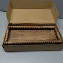 Bathroom Countertop Organizer, 2 Tier Vanity Organizer and Storage for Cosmetic Skincare Perfume, Wood Bead Storage Shelf for Bathroom Kitchen Coffee Station