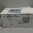 20V Cordless Leaf Blower, Compatible with DeWALT 20V MAX Batteries, Max 600 CFM/125 MPH with Turbo Boost, Brushless Motor 2.0, Variable-Speed Trigger, Lightweight and Compact, Tool Only