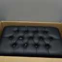 Adjustable Height Piano Bench with Storage, Heavy Duty Wooden Piano Stool Keyboard Bench with PU Leather Cushion, Black