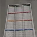 2026 Wall Desk Calendar 11x17 Inch, Reversible 2-Sided Horizontal or Vertical, 12 Month with Generous Block Space & Holidays Marked for Office, Home, School - 2 Pack (1 Laminated & 1 Cardstock)