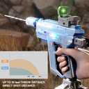 Electric Water Gun for Adults Kids, with Lighting Effects, Automatic & Manual Dual Mode High Powered High Capacity Squirt Guns, 32 FT Range for Adult Kid (Solid - Blue)