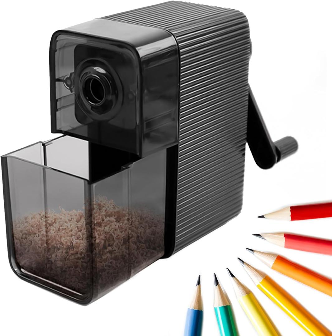 ZMOL Manual Pencil Sharpeners,Handheld Pencil Sharpener for Kids & Large Colored PencilsLong Point Pencil Sharpener ArtistJumbo Pencil Sharpeners for School Classroom