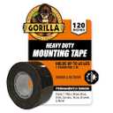 Gorilla Heavy Duty Double Sided Mounting Tape, Black Tape, 1" x 120" (Pack of 1) - Weatherproof for Indoor or Outdoor
