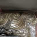 300g Curly Braiding Hair Beige Blonde mix Lvory Blonde Highlights Ocean Wave Crochet Hair Long Synthetic Loose Deep Wavy Twist Hair for Boho Braids