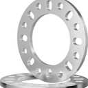 2PCS 8 Lug Wheel Spacers 1/2 Inch (12mm) Thick, 8x6.5 8x165.1 8x170 8x180 Hubcentric Aluminum Adapters, Compatible with F250 E350 Ram 2500 3500 Express 3500 K3500 Silverado Suburban