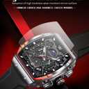 OLEVS Mens Watches Stylish Chronograph Waterproof Luminous Silicon Strap Multifunction Watches for Men Business White Men Wrist Watch