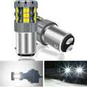 2Pcs 1157 BAY15D P21/5W LED Bulb White, 2057 2357 7528 CANBUS Error Free Anti Hyper Flash Replacement Bulb for Brake Light, Tail Light, Daytime Running Light Super Bright 30-SMD 25W 4000LM