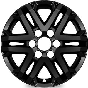 TangMiGe 4-Pack 18 inch Wheel Skins Compatible with 2022-2026 Toyota Tundra SR/SR5 Trim, 2023-2026 Toyota Sequoia SR5 Trim, Fit 18" Alloy Wheel ONLY, (Bright Black Wheel Cover)
