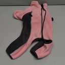 Fleece Dog Coat for Small Medium Dog, Pullover Pajamas Jumpsuit Bodysuit Puppy Coats with Legs, Pet Windproof Warm Cold Weather Jacket Full Body Vest Cozy Snowsuit Outfit Clothes (Pink, S)