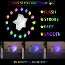 12-inch LED Star Sign Night Light, Fun & Cute Stars Mood Lamp for Kids, 16 RGB Colors & 4 Modes, Rechargeable, Waterproof Star Shaped Desk Table Lamp W/Remote for Bedroom Wedding Party Decor
