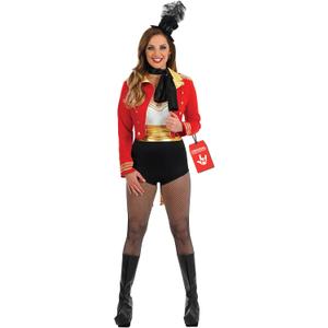 fun shack Womens Circus Ringmaster Costume, Lion Tamer Outfit for Women, Ringmaster Dress for Themed Parties (XX-Large)