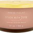 Burnable Sensations Candle, 21 oz, 4 Cotton Wicks, Stuck with You, Large Painted Jar, Stuck With You