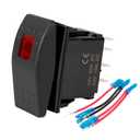 308-1062 Rocker Switch 5 Pin ON-Off-ON Remote Start Switch Compatible with Onan for Cummins Generator, Lighted with Indicator Light, with 5-Pin Line (instantaneous)